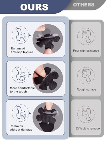 Secopad Bathtub Stickers Non-Slip, 24PCS Safety Shower Treads Adhesive Appliques with Premium Scrape (Black) - color: Black