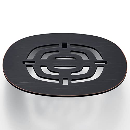 Bropury Easy-to-Install Snap-in Stainless Steel Shower Strainer Shower Drain Grid (Oil Rubbed Bronze) - color: Oil Rubbed Bronze