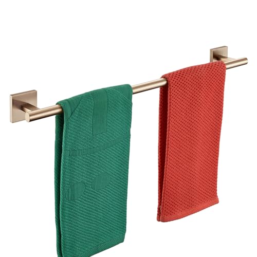 KOKOSIRI Bathroom Towel Bar Bath Towel Holders for Toilet Kitchen Cabinet Wall Mount 24 Inch Champagne Bronze Stainless Steel B4005CPG-L24 - color: Champagne Bronze, size: 24-Inch