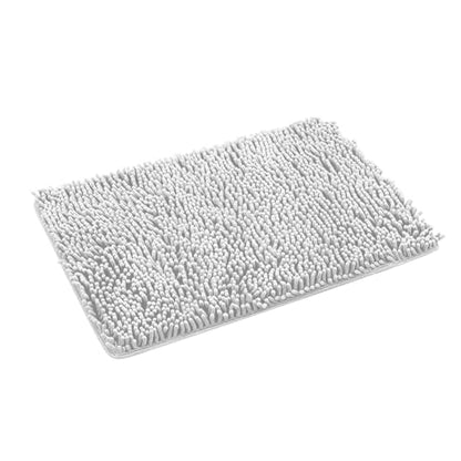 Bathroom Rugs 2024 New 27" X 18" Microfiber Non-Slip Absorbent Shaggy Extra Soft Thick Washable Bath Mats Plush Machine Wash Dry Quick Dry Bath Rug for Bathroom Floor Tub Shower Kitchen - color: Grey