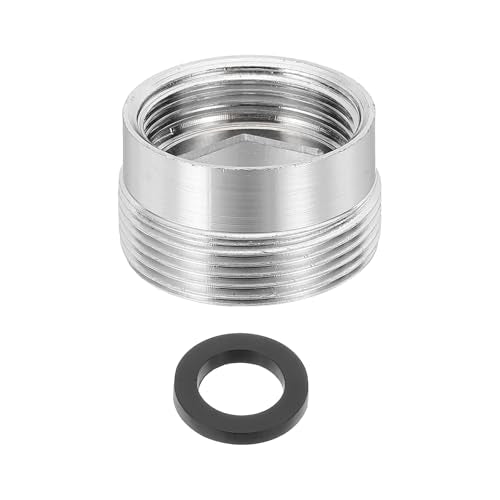 uxcell Faucet Aerator Adapter, M18 Female to M22 Male with Washer, 13mm Length - size: M18 Female to M22 Male, 13mm Length