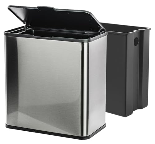 Sanitary Napkin Disposal Receptacle, Tampon Disposal Bin -Wall Mounted Trash Can for Bathroom with Removable Container for Improved Hygiene. Easy Mount to Any Wall/Partition. Includes No-Drill Option