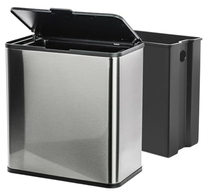 Sanitary Napkin Disposal Receptacle, Tampon Disposal Bin -Wall Mounted Trash Can for Bathroom with Removable Container for Improved Hygiene. Easy Mount to Any Wall/Partition. Includes No-Drill Option