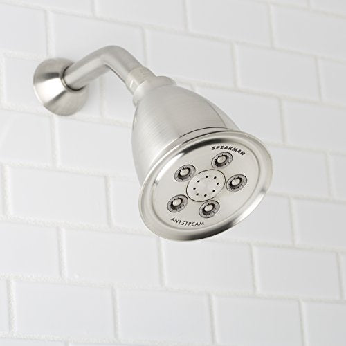 Speakman, Brushed Nickel S-2005-HB-BN Hotel Anystream High Pressure Shower Head-2.5 GPM Adjustable Replacement Bathroom Showerhead - color: Brushed Nickel, size: 2.5 GPM