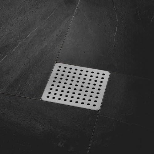 Square Drain Cover Grates,2.36" x 2.36" 304 Stainless Steel Drainage Grate Cover Replacement Floor Drain Strainer for Shower, Bathroom Floor, Balcony, and Outdoor Garden Drains -2pcs - size: 2.36" x 2.36"