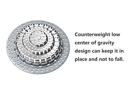 XAJOON Bathtub Drain Hair Catcher，Bathtub Protector Suitable for Bathroom Bathtub, Pop-Up Drains. (Patented Product) - color: Gray