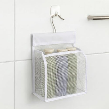 Mesh Shower Caddy Hanging, Hanging Mesh Shower Caddy Organizer, Portable Bathroom Storage Bag With Rotatable Hook For Dorm, Gym, Travel, RV And Swimming