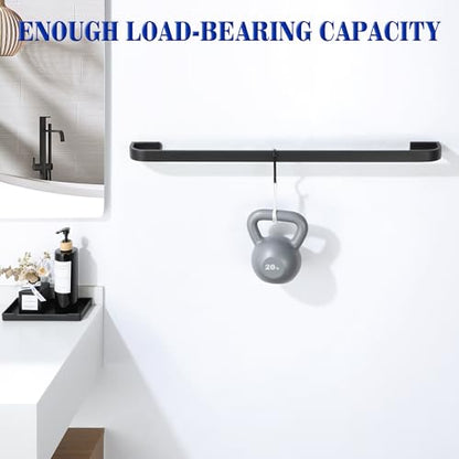 Alise Towel Bars for Bathroom,Black Towel Holder 32'' Towel Rack for Bathroom Wall Mount,SUS304 Stainless Steel Towel Rail Towel Hanger for Walls - size: 32 Inch