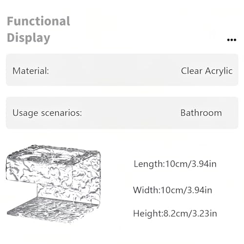 Bathroom Toothbrush Holder, Clear Acrylic Electric Toothbrush Organizer & Toothpaste Container, Wave Pattern Stand with Multi-Hole Design, Large Capacity Tooth Brush Holder for Bathroom Countertop