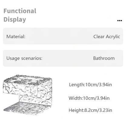 Bathroom Toothbrush Holder, Clear Acrylic Electric Toothbrush Organizer & Toothpaste Container, Wave Pattern Stand with Multi-Hole Design, Large Capacity Tooth Brush Holder for Bathroom Countertop
