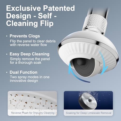 Kitchen Faucet Sprayer Attachment, Anti-Splash 3-Mode Swivel Faucet Extender with Wide Spray Area, 360° Rotating Faucet Aerator, Faucet Head Replacement for Kitchen, 55/64'' Female Thread - color: Silver