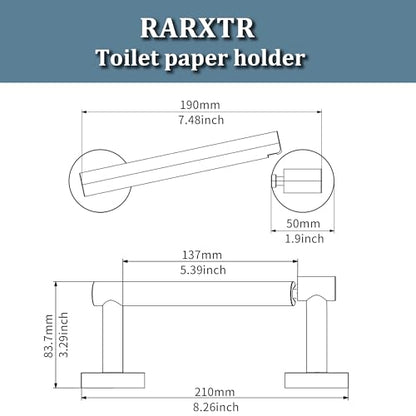 RARXTR Bathroom Toilet Paper Holder Wall Mount SUS304 Stainless Steel Double Post Pivoting Toilet Paper Roll Holder Wall Mounted for Bathroom RV Commercial Toilet Tissue Dispensers, Brushed Nickel - color: Brushed Nickel, size: Wall Mount