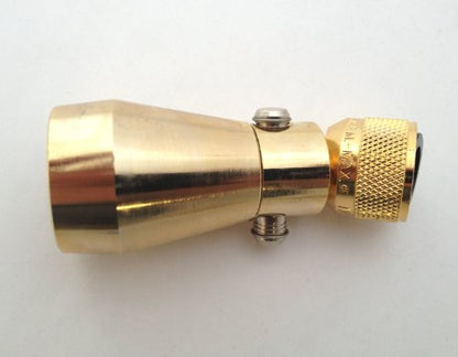 BRASS ON/OFF Shower Head Aerated Spray, 2.25 GPM Efficient Shower Head | All Brass Finish