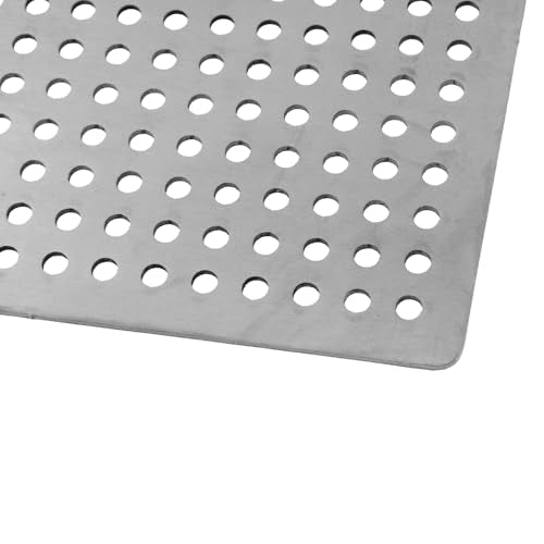 Square Drain Cover Grates,3.85" x 3.85" 304 Stainless Steel Drainage Grate Cover Replacement Floor Drain Strainer for Shower, Bathroom Floor, Balcony, and Outdoor Garden Drains - size: 3.85" x 3.85"