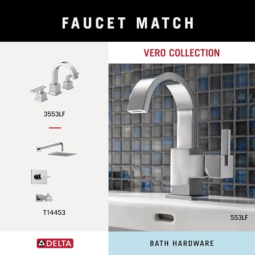 Delta Single Post Toilet Paper Holder | Polished Chrome | Wall Mount | Vero Bathroom Accessories