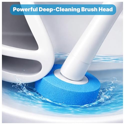 CiLoN 30 Pack Disposable Toilet Bowl Brush & Holder Set with Auto-Open Lid | Wall-Mounted Disposable Toilet Cleaning Set For Touch-Free Space-Saving Hygienic Modern Bathrooms (Starter Kit + 30 Sponge) - size: Starter Kit + 30pcs Refill Heads