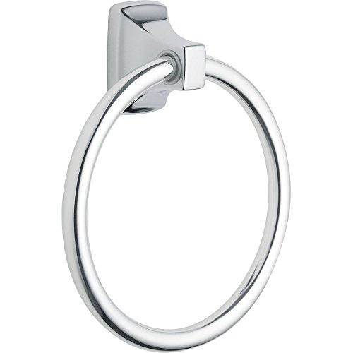 Moen Donnor Collection Chrome 6.25-Inch Diameter Wall Mount Contemporary Bathroom Hand-Towel Ring, P5860 - size: 1 Count (Pack of 1)