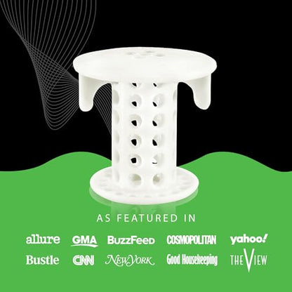 SinkShroom The Revolutionary Sink Drain Protector Hair Catcher/Strainer/Snare, White - color: White