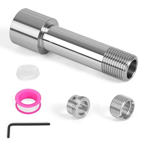 Tub Spout Adapter Kit, 304 Stainless Steel, Universal Fit for 1/2" Copper Pipe, 1/2" IPS and 3/4" IPS Threads, Bathtub Faucet Spout Repair Kit for Diverter & Non-Diverter Spouts