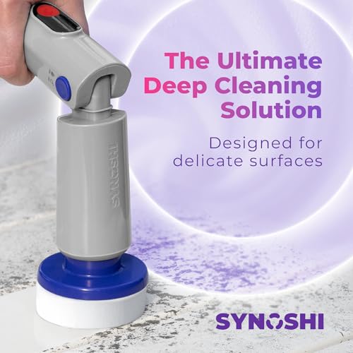 SYNOSHI PRO Electric Spin Scrubber Magic Melamine Sponge Set of 3 | for Bathroom & Shower Cleaning Brush, Kitchen Brush Head For Power Scrubber - Magic Sponges
