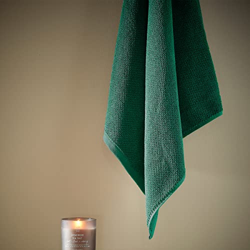 Christy Brixton 4 Piece Towel Set | Emerald Green | 100% Cotton | Ultra Soft | Super Absorbent | 600GSM | 2 Bath Towels 2 Hand Towels - color: Emerald, size: 2 Hand 2 Bath Set