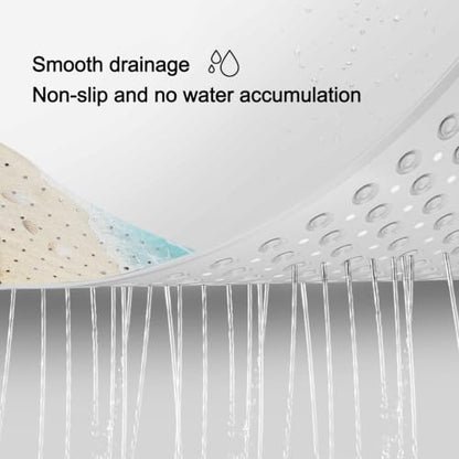LNOND Summer Beach Bathtub Mat Non Slip, 40 X 16 Inch Tub Mat for Bathroom, Cartoon Seashells Bath Tub Shower Mat with Drain Holes and Suction Cups - color: Cartoon Seashells Bathtub Mat