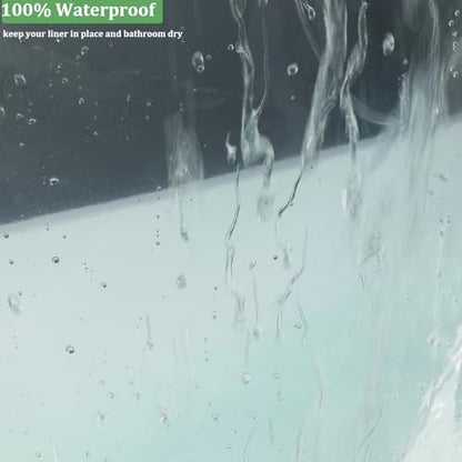 Long Shower Curtain Liner,72x75 Inch Length PEVA Clear Plastic Tall Shower Liner with 6 Magnets for Bathroom, Lightweight & Waterproof with Rustproof Grommets - color: 4g-clear, size: 72"W x 75"L (Pack of 1)
