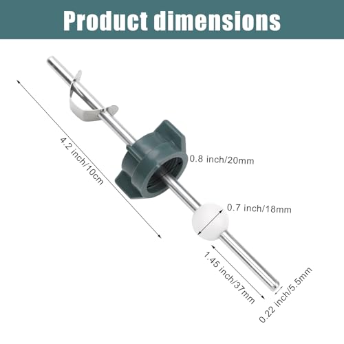 2pcs Pop Up Stopper Assembly with Plug for Price Pfister & Popular Band | Sink Drain Parts, Bathroom Sink Stopper Replacement, Pivot Ball Rod & Plug, Durable Sink Drain Repair Kit, Grey & Green - color: Grey,green