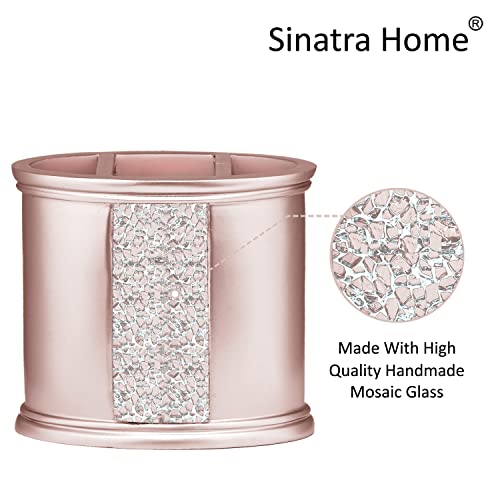 Zahari Home Sinatra Bath Tooth Brush Holder Modern Tooth Brush and Toothpaste Holder, Blush - color: Blush, size: 4.25" x 3" x 3" Tooth Brush Holder