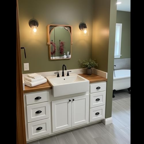 ZOROSY Table Desk Vanity Mirrors for Girl- Portable Folding Makeup Mirrors, Wall-Mounted Mirrors for Living Room, Bathroom,Bedroom (16.5" L x 12" W)