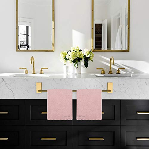 NearMoon Self Adhesive Bathroom Towel Bar- Stainless Steel Bath Wall Shelf Rack Hanging Towel Stick On Sticky Hanger Contemporary Style, NO Drilling (1 Pack, Brushed Gold, 24-Inch Towel Rack) - color: Brushed Gold, size: 24-Inch