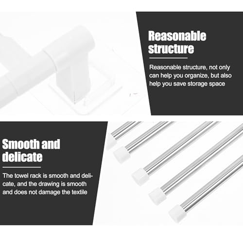 Rotatable Stainless Steel Towel Rack Wall Mount Holder Space-Saving Storage Shelf for Bathroom with Stylish Design