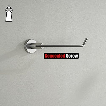 JQK Hand Towel Bar, Stainless Steel Towel Ring for Bathroom, 9 Inch Necklace Holder Brushed Finish Wall Mount, TR100-BN - color: Brushed, size: 9 Inch (Right)