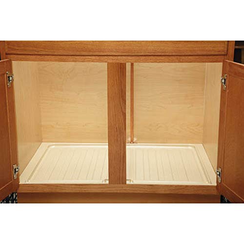Rev-A-Shelf - SBDT-3336-A-1 - Medium Almond Sink Base Drip Tray - color: Almond, size: 34.5" x 23.3" x 0.8"