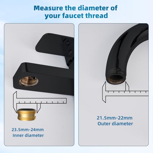 Hibbent Swivel Faucet Adapter Kit, Solid Brass 3/4" Garden Hose Connector, 360 Degree Kitchen Sink Faucet Adapter for Female & Male to Male, Matte Black - color: Matte Black, style: Female Thread