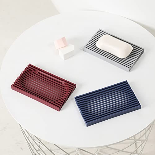 Soap Tray Dish Soap Case Holder Silicone Non Slip Drain Soap Saver Storage Sponge Holder Box for Bathroom Shower Kitchen Counter Sink Organizer Creative