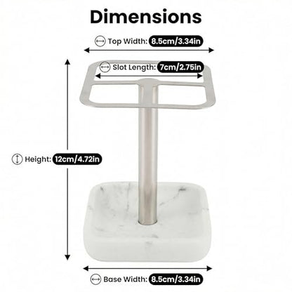 Silver Toothbrush Holder for Bathrooms, Stainless Steel | 1 stainless steel silver toothbrush holder, one of the best toothbrush holders for bathrooms, ideal for daily family use.