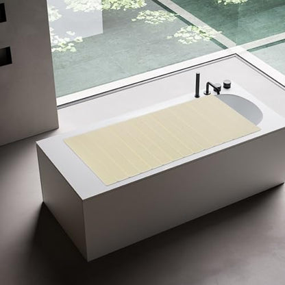 63x31.5in Bathtub Tray, Foldable Bathtub Cover Bath Insulation Cover, PVC Dustproof Shutter Bath Lid Cover Fit Most Tubs, Can Hold Wine Glass, Books, Tablets, Cellphones,Wood Grain - color: Wood Grain, size: 63x31.5in