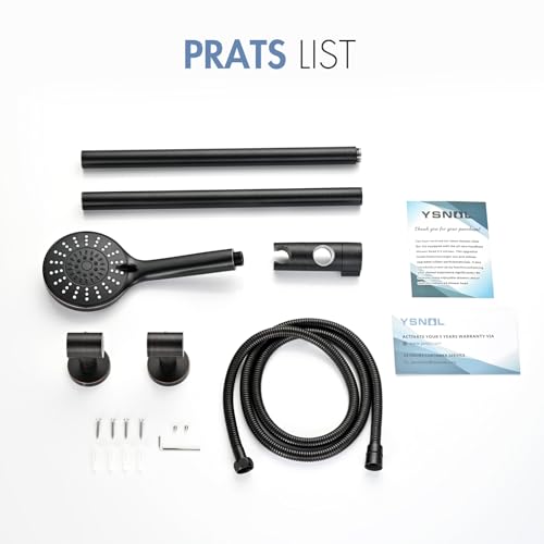 Adjustable 30-Inch Shower Slide Bar with 5-Function Handheld Shower Head, Stainless Steel Wall Mount Shower Slide Bar Set with Extra Hose (Oil Rubbed Bronze) - color: Oil Rubbed Bronze