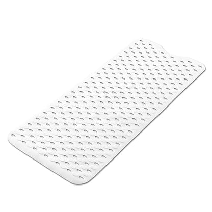 Non-Slip Bathtub Mats Bath Mat Machine Washable with Suction Cups for Tub, 39x15.5 inch, White - color: White