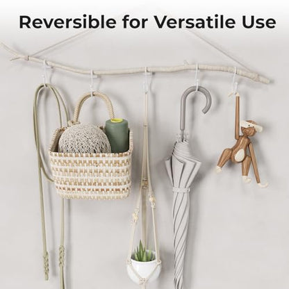 Bathway Shower Curtain Hooks, Shower Curtain Rings Rust Proof, 12PCS Shower Hooks for Shower Curtain, T-Bar Design Convenient Elegant Shower Curtain Hangers for Bathroom Kitchen Wardrobe, White - color: White