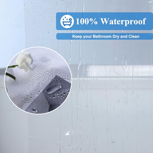 54x74 Inch Stall Shower Curtain Liner, Heavy Duty Clear PEVA Plastic Bath Shower Curtain Liner with 3 Bottom Magnets and 9 Metal Grommets - color: Clear, size: 54"W x 74"L (Pack of 1)