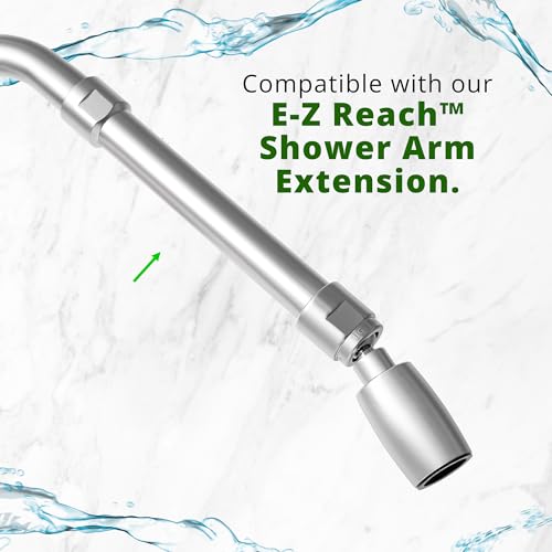 High Sierra® Classic™ Solid Metal 1.25 GPM Award Winning, Ultra Low Flow Shower Head. Patented Nozzle Never Clogs. Long Nut Hides Shower Arm Threads. Polished Chrome Finish - color: Chrome, size: 1.25 GPM