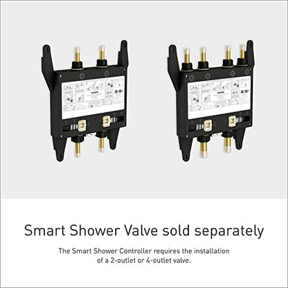 Moen Terra Beige Smart Shower 4-Outlet Digital Shower System Controller for Thermostatic Shower Valve, TS3304TB - color: Terra Beige, size: 4-Outlet, style: 4-Outlet