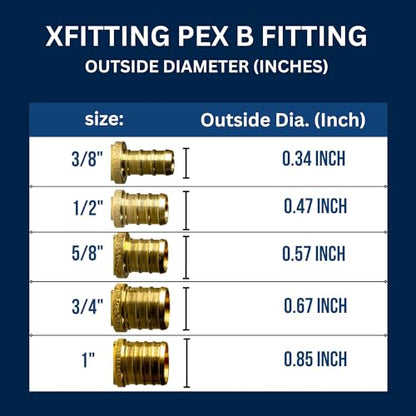 2 Pack XFITTING 3/4 inch Pex x 3/4 inch Male NPT Adapter - size: 3/4" Pex x 3/4" Male