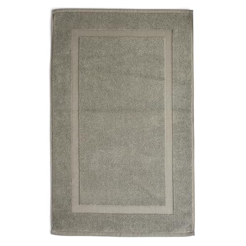 Preston Lane Duoro Bath Mat Cotton Plush Bathroom Rug Absorbent, Eucalyptus | 100% Cotton Bath Mat, Plush Bathroom Rug, Absorbent Quick-Dry Floor Mat, Made in Portugal - color: Eucalyptus, size: 32" x 20" (Rectangular)