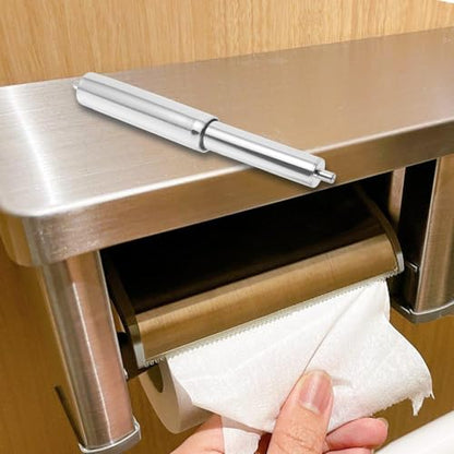 Toilet Paper Holder Roller Spindle Replacement Rod PP Spring Loaded Paper Holder Insert for Bathroom