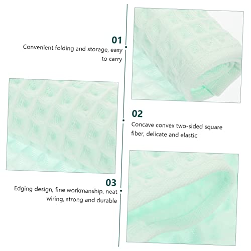 Zerodeko 3pcs Waffle Weave Cotton Towels Lightweight Absorbent Face and Bath Towels for Bathroom Soft Breathable Lint Quick Dry Multipurpose