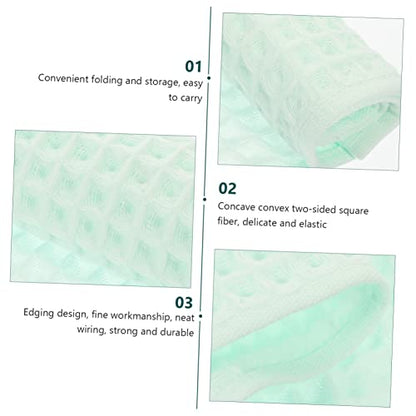 Zerodeko 3pcs Waffle Weave Cotton Towels Lightweight Absorbent Face and Bath Towels for Bathroom Soft Breathable Lint Quick Dry Multipurpose