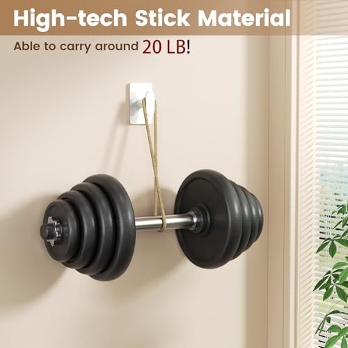 pickpiff Adhesive Towel Hooks: 20LB Extra Strong Wall Hanger, White 4 Pack - color: White, size: 4 Pack